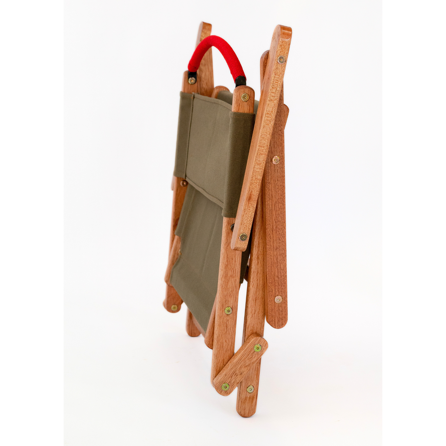 olive green folding picnic chair