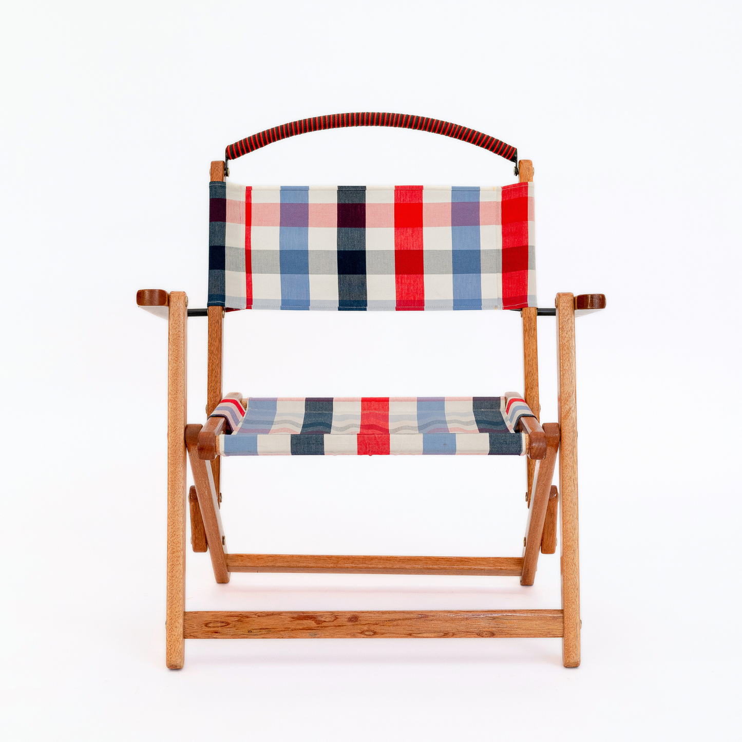 gingham picnic folding chair