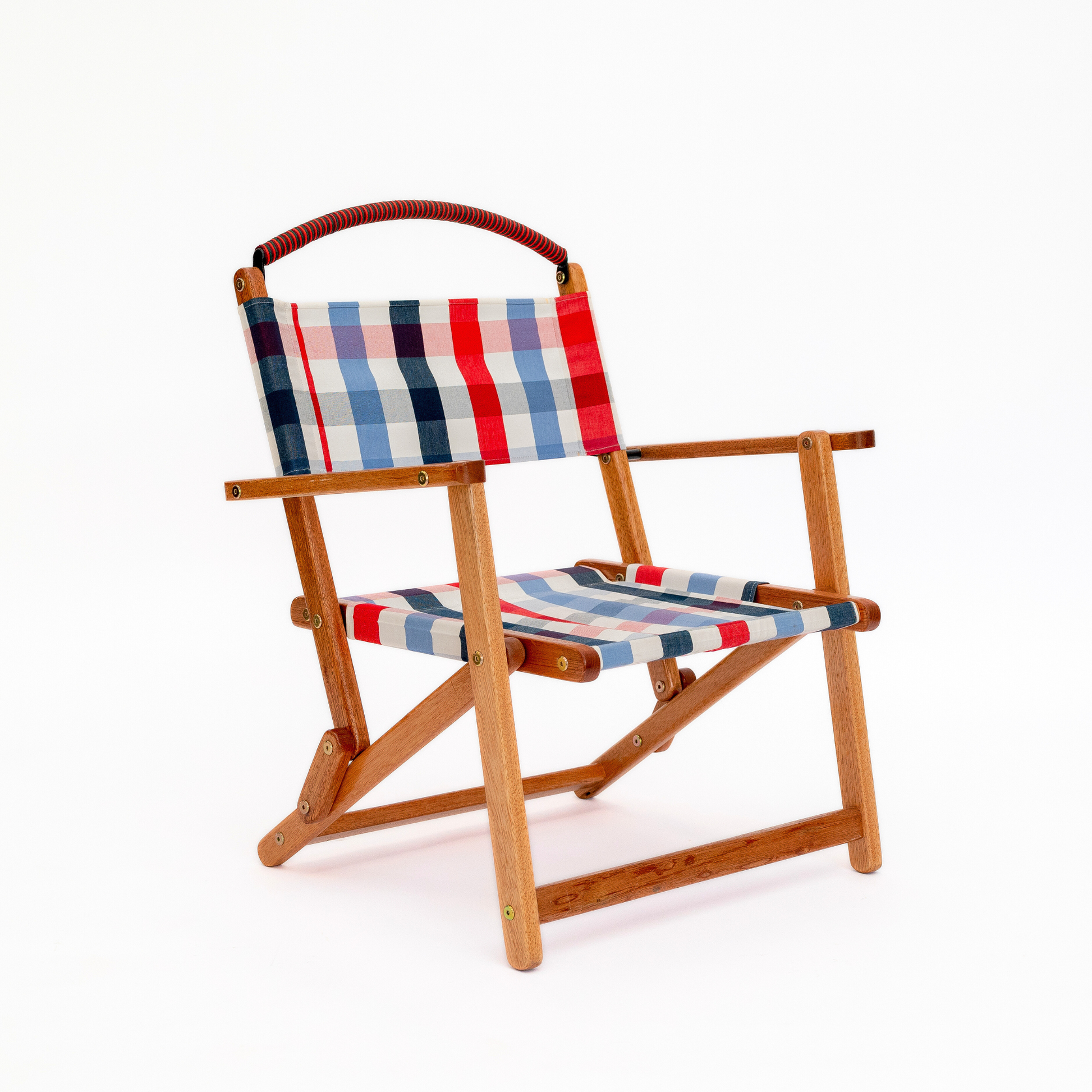 gingham picnic folding chair