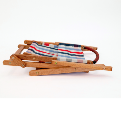 gingham picnic folding chair