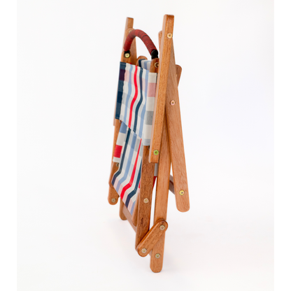 gingham picnic folding chair