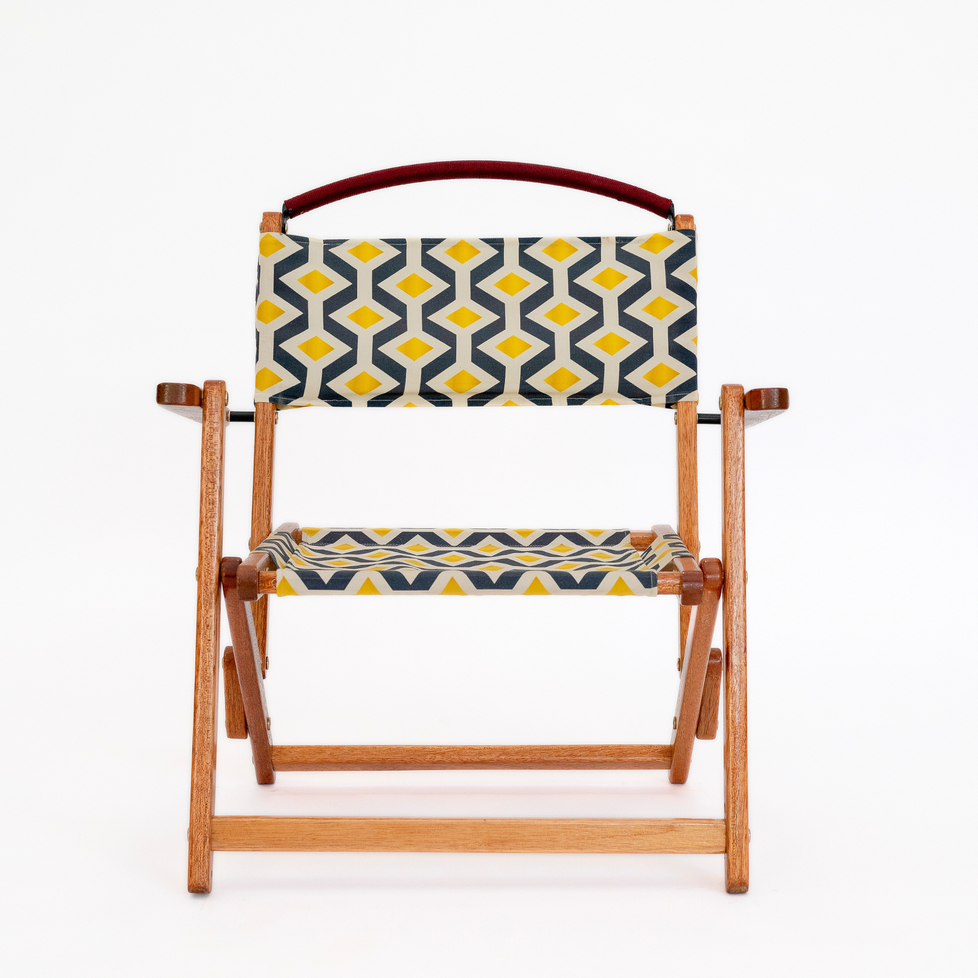 geometric print folding picnic chair