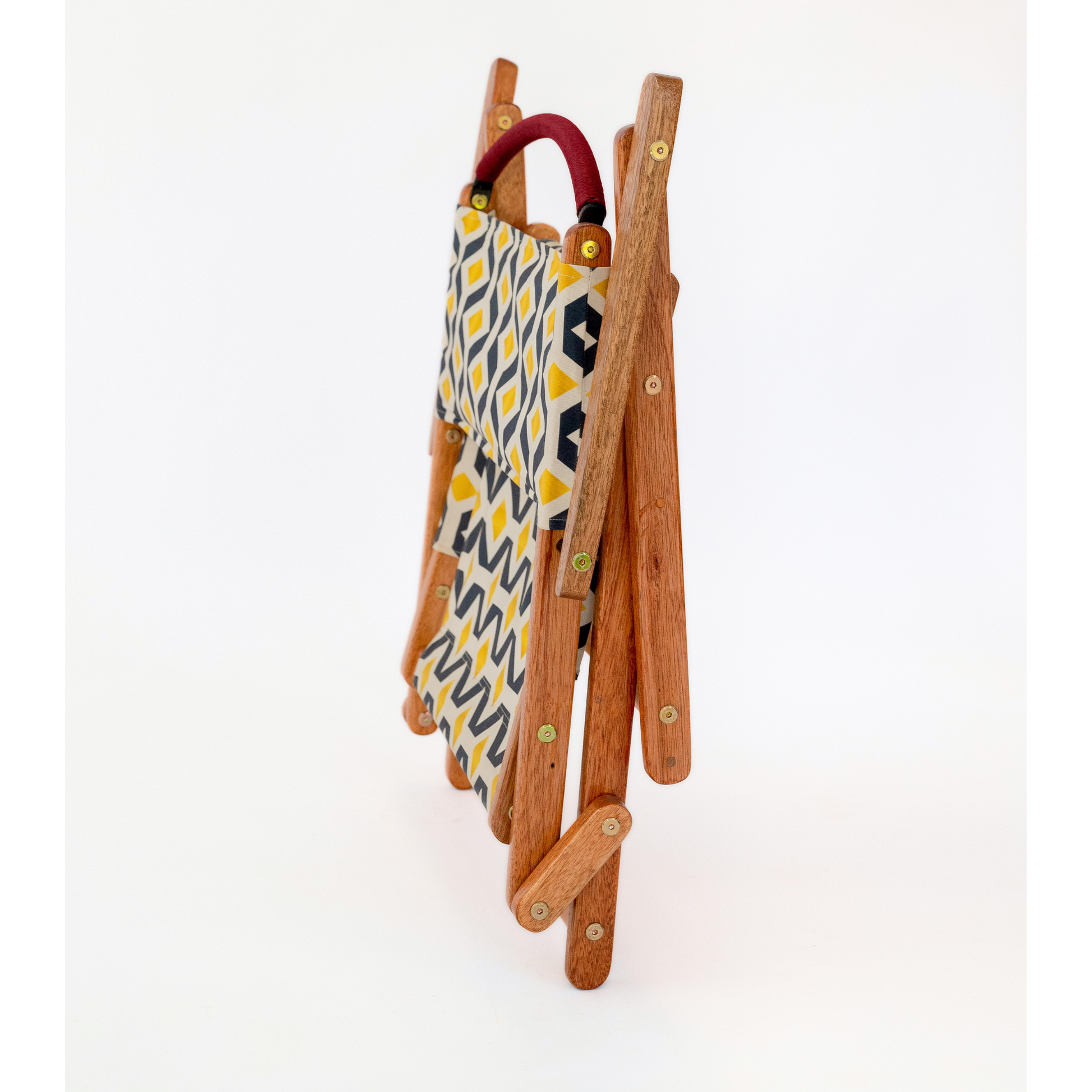 geometric print folding picnic chair